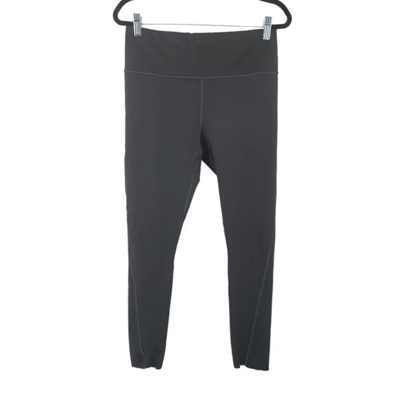 Athleta Green Cropped 7/8 Length Workout Gym Stretch Leggings Size Medium - Picture 1 of 4